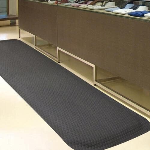 American Floor Mats Hog Heaven 5/8 inch Black & Black Border 5' x 8' Nitrile Backed Anti-Fatigue Comfort Mat