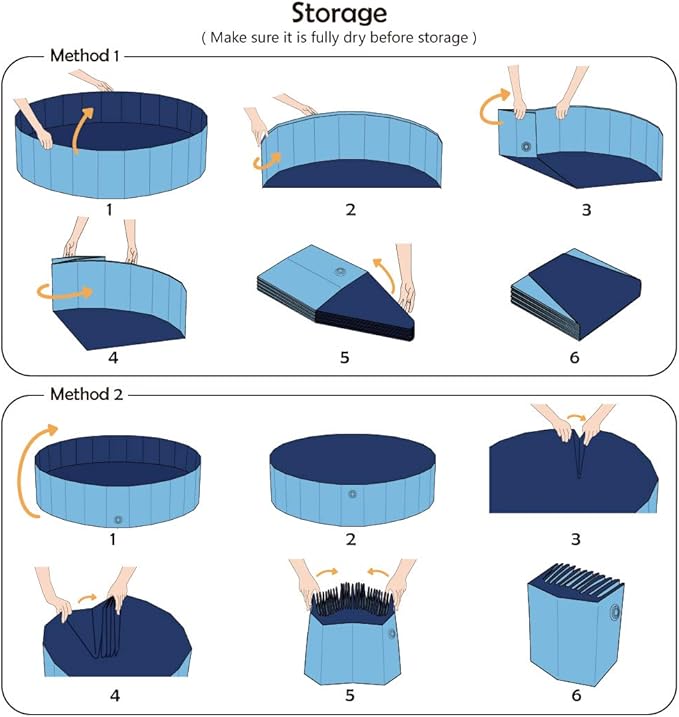 Jasonwell Foldable Dog Pet Bath Pool Collapsible Dog Pet Pool Bathing Tub Kiddie Pool Doggie Wading Pool for Puppy Small Medium Large Dogs Cats and Kids 48" Blue