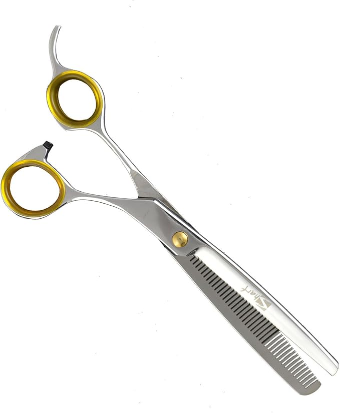 Sharf Gold Touch Pet Grooming Shear Kit 7.5 Inch Straight & 6.5" 42-Tooth Thinning Scissors
