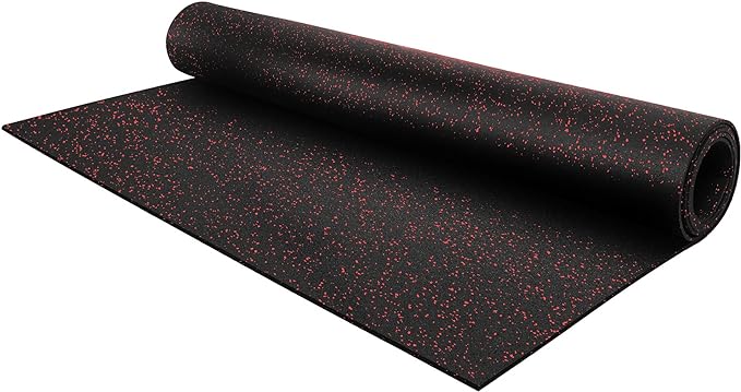 Flooring Inc's 1/4" Thick Tough Rubber Flooring Roll | Flexible Recycled Rubber Floor Mats for Home Gym | Heavy Duty Rubber Mat for Home Gyms, Sheds, Horse Stall Mat or Trailer