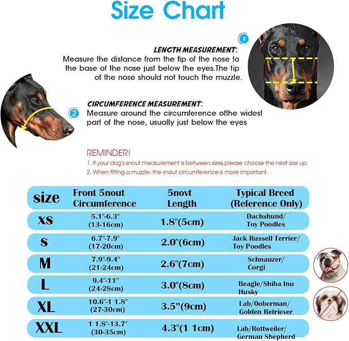 Dog Muzzle, Mesh Soft Muzzle for Small Medium Large Sized Dogs, Breathable Adjustable Puppy Muzzles for Scavenging Biting Licking and Chewing, Allows Panting and Drinking (Reflective Mesh, S)