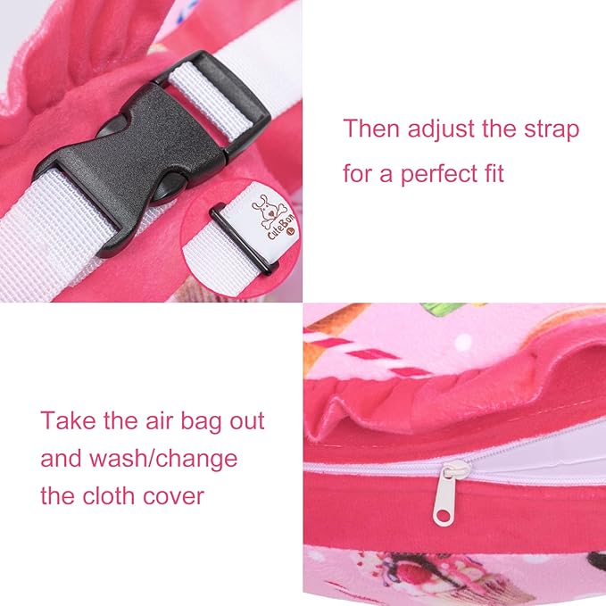 CuteBone Inflatable Dog Collar Alternative for Large Dogs After Surgery-Double Adjustable Neck Range P23SO00102L