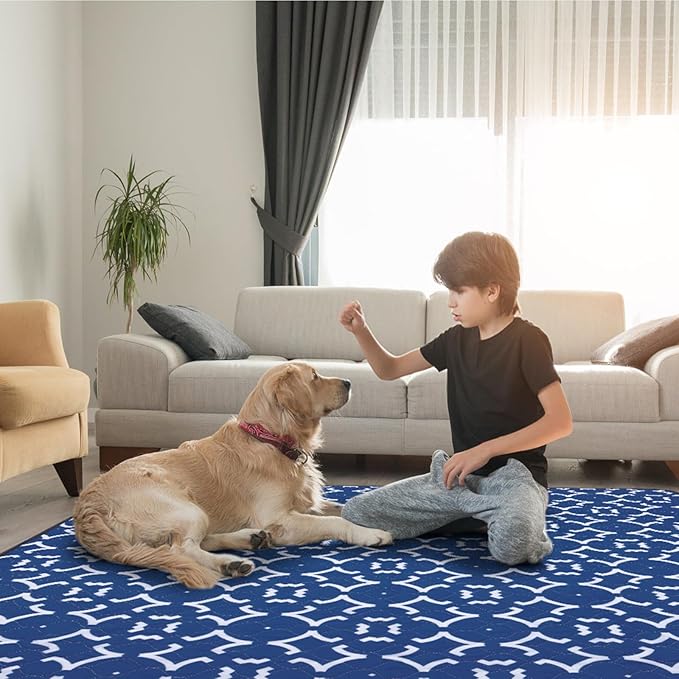 LOOBANI Reusable Pee Pads for Dogs: 2 Pack 36"x 41" Super Absorbent Washable Puppy Pads Non-Slip Whelping Pad Dog Playpen Mat, Waterproof & Leakproof Dog Training Pads for Floor, Crate, Potty