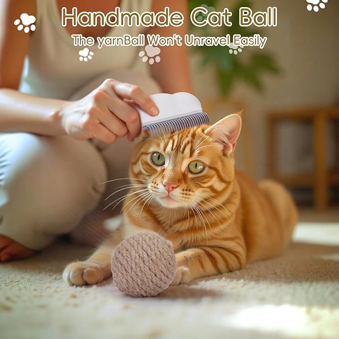 Upgraded All-in-One Pet Grooming Kit – Includes Detangling, Shedding, Dual-Sided & Massaging Tools, Ergonomic Non-Slip Handle, Safe for Cats & Dogs