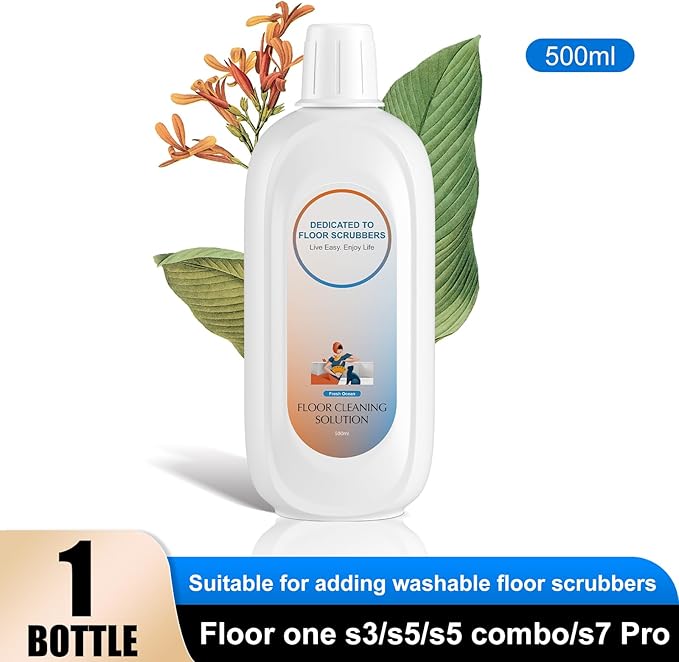 Floor Cleaning Solution Compatible With Tineco , Deep Cleans for Multiple Hard Floors, Suitable With All Robot Vacuums with Mopping and Cordless Wet/Dry Vacuum Mop Cleaner (Fresh Ocean 1 Bottle)