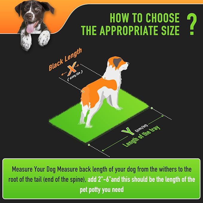 Hompet Dog Grass Pad with Tray Large, 41"x27", 2 Reusable Artificial Turf for Dogs Potty, Waterproof Non-Slip Washable Pee Pads, Quickly Absorbency Portable Dog Litter Box for Indoor/Outdoor Use