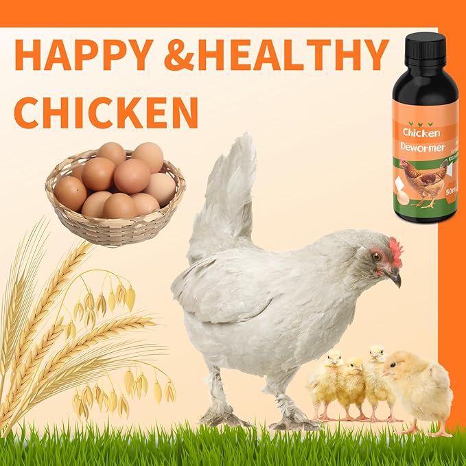 Chicken Dewormer, Hookworms, Lung Worms, Pin Worms, Round Worms