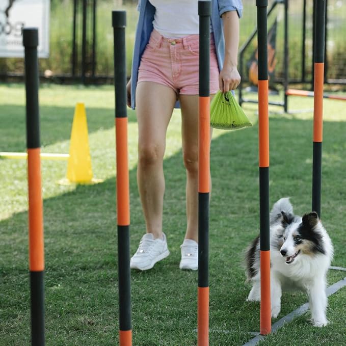 Certified Compostable Dog Poop Bags, 270 Count Landfill Friendly and Leakproof Waste Bags, Easy Open Unscented Forest Green Poop Bag for Dog, 15 Doggy Bags Per Roll (18 rolls)