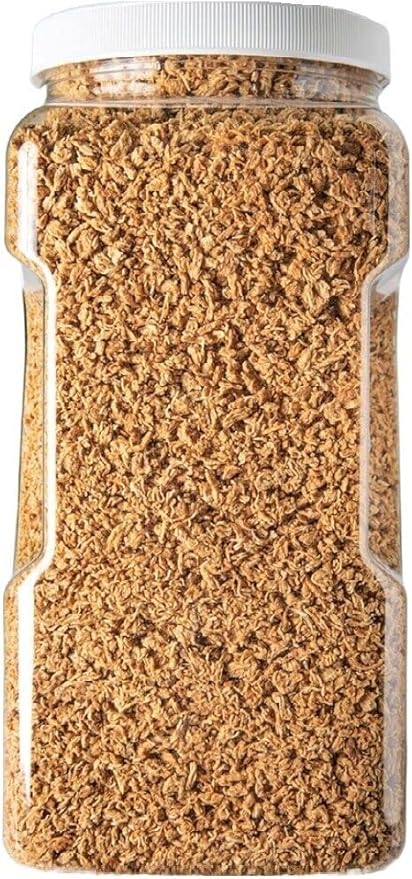 Aquatic Foods Inc. Mysis Shrimp-Freeze Dried Floating Small Mysis Shrimp for All Tropical Fish, Marine Fish, Baby Koi & Pond Fish, Baby Turtles…6oz Med Jar