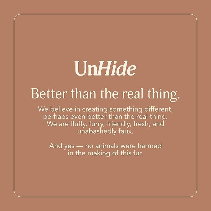 UnHide Floof Pet Pillow - Extra Soft Dog Bed Pillow- Removable Faux Fur Cover - Machine Washable - Helps Ease Pet Anxiety & Provides The Perfect Sleep, 28 x 36 x 5, 10lbs - Beige