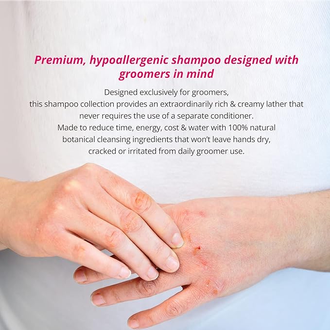 HYPONIC Grooming Artist Shampoo - Hypoallergenic Pet Shampoo for Groomers (Deep Cleanse & Volume (1 GAL))