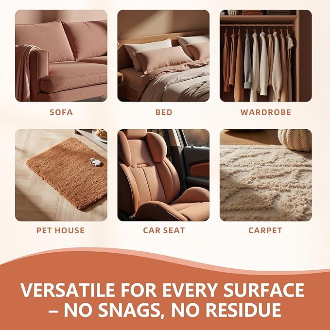 Pet Hair Removal Glove – Upgraded Electrostatic Pet Hair Remover Gloves for Cats & Dogs (Black, L)