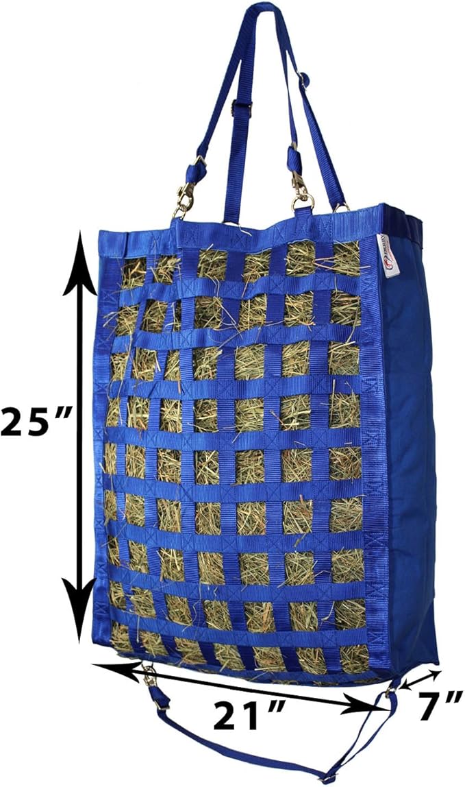 Derby Originals Front Web Slow Feeder Horse Hay Bag Super Tough Bottom with 6 Month Warranty
