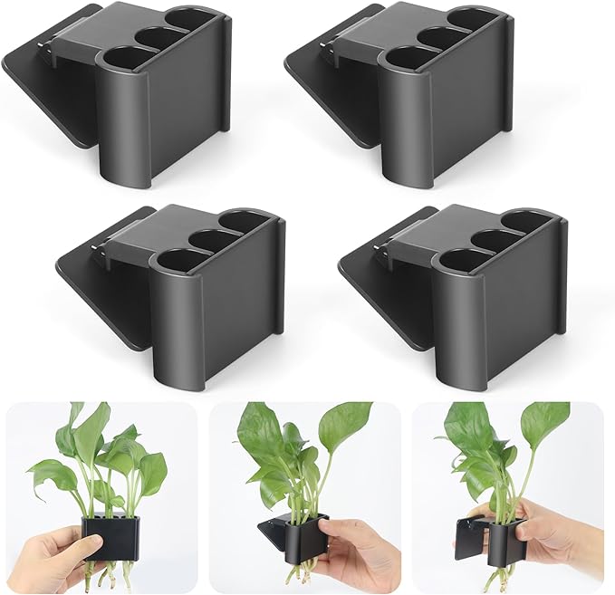 4Pcs 3 Holes Upgraded Aquatic Plant Cup Aquarium Plant Holder for Tank, Hanging Aquarium Plant Holder, Aquarium Aquatic Plant Cultivation, Aquarium Plant Decoration.