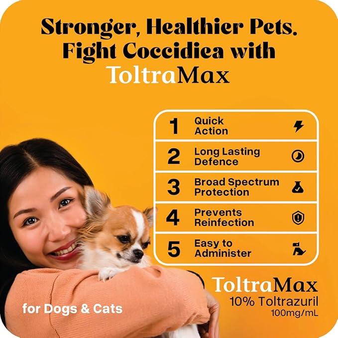 Vetr's Toltramax Toltrazuril Powder for Horses, Dogs, Cats, 100g (10.0%, Cinnamon)