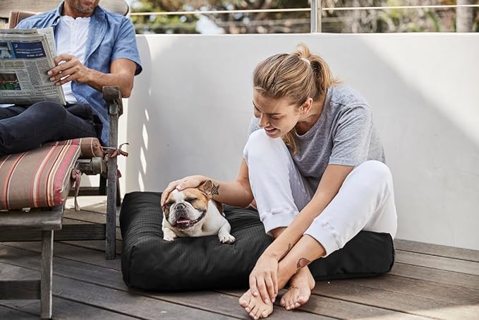 K9 Ballistics Tough Rectangle Pillow XXL Dog Bed - Removable Cover, Washable, Durable & Water Resistant Dog Bed Made for XX-Large Big Dogs 68"x40" Sandstone