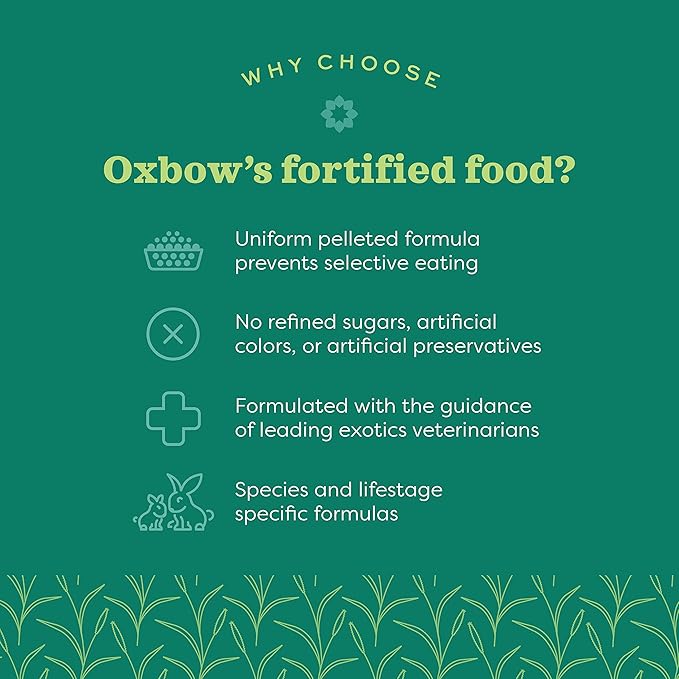 Oxbow Essentials Hamster Food and Gerbil Food, Vitamin & Mineral Rich Daily Diet for Hamsters & Gerbils, Veterinarian Formulated, Small Animal Pet Products, Made in USA, 15 lb Bulk Bag