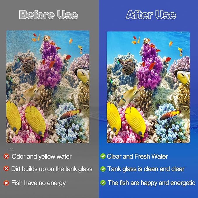 8-Pack Large Replacement Filter Cartridges Compatible with Tetra Whisper Bio-Bag Filters Large Aquarium Filter Cartridges for Whisper 20i/40i IQ20/30/45/60 PF20/30/40/60 Power Filters