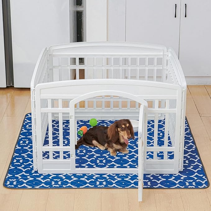 LOOBANI Washable Pee Pads for Dogs 31"x 36": 2 Pack Super Absorbent Reusable Puppy Pads Leakproof Whelping Pad Dog Playpen Mat, Waterproof Non-Slip Dog Training Pads for Floor, Crate, Potty