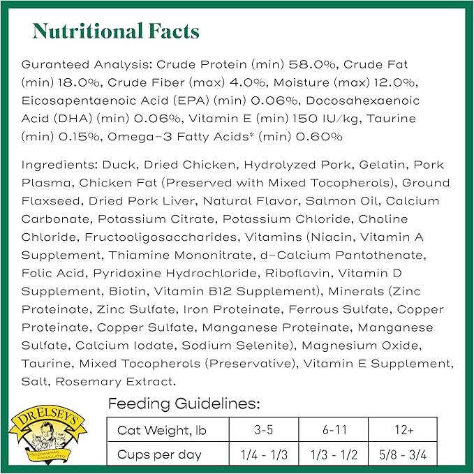 Dr. Elsey's cleanprotein Dry Kibble Duck 6.6 lb Bag