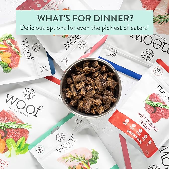 The New Zealand Natural Pet Food Co The New Zealand Natural Pet Food Meow Venison Air Dried Food Travel/Treat 3.5oz