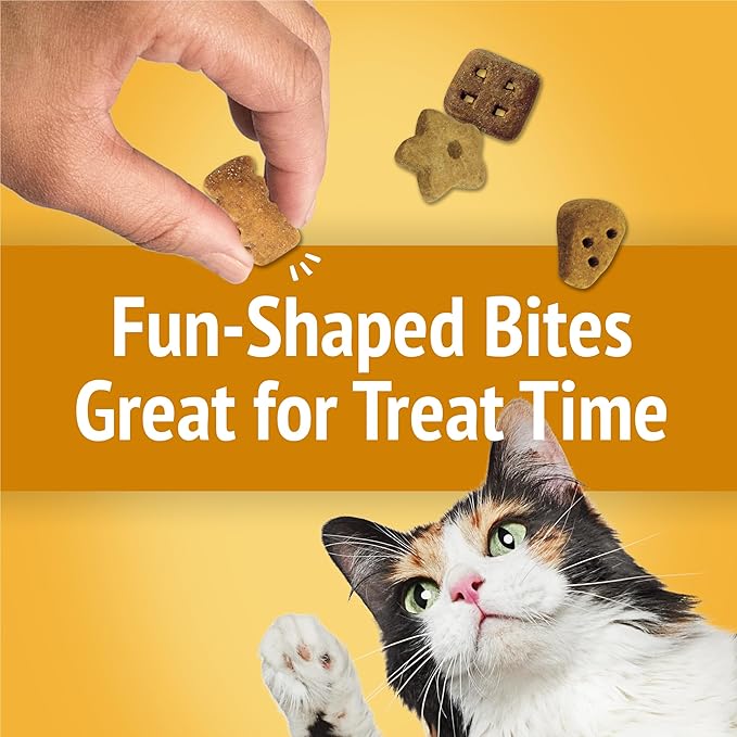 Purina Friskies Cat Treats, Party Mix Cheezy Craze Crunch - (Pack of 6) 6 oz. Pouches