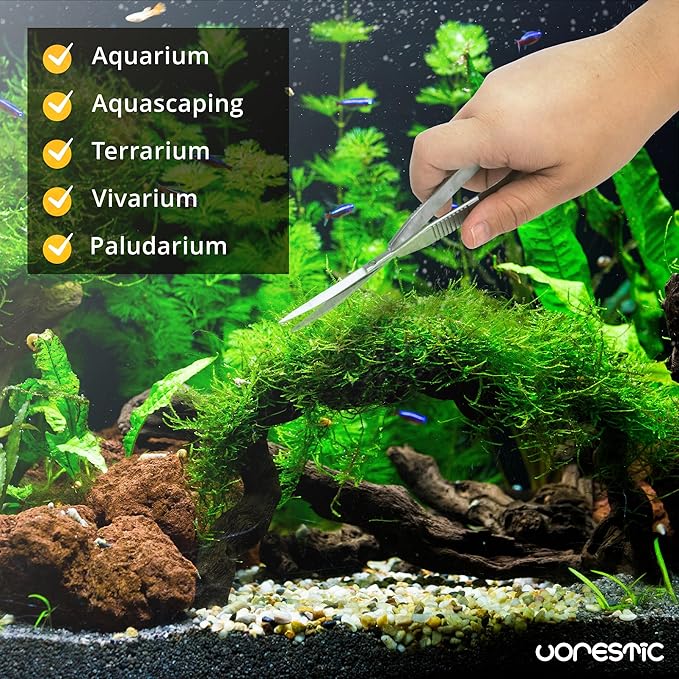 Aquarium Spring Scissors, 6.3 Inch Aquarium Scissors Spring, Aquascaping Spring Scissors, Terrarium and Aquarium Scissors, Aquarium Scissors for Plants