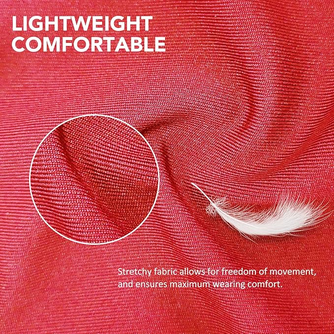 Harrison Howard Super Comfort Stretchy Fly Mask Large Eye Space with UV Protection Soft on Skin with Breathability Lava Red L
