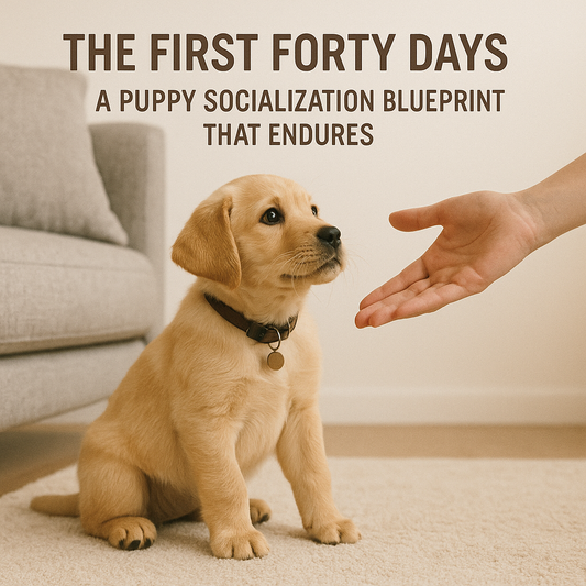 The First Forty Days: A Puppy Socialization Blueprint That Endures