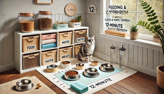 Feeding & Hydration Corner Reset: 12-Minute Clean & Supply Refresh