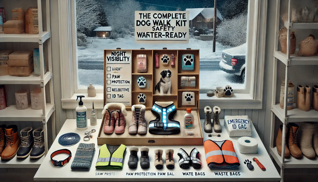 The Complete Dog Walk Safety Kit: Night Visibility + Paw Protection (Winter-Ready)