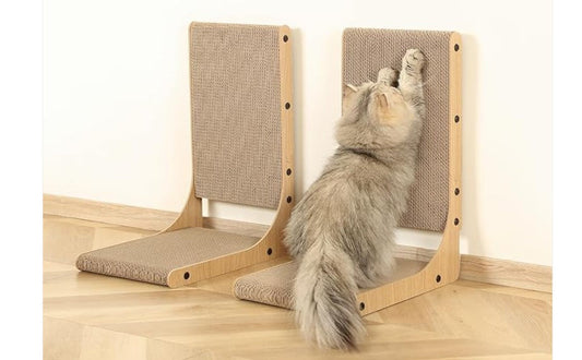 The Quiet Permission — An L-Shaped Scratcher That Protects Your Home
