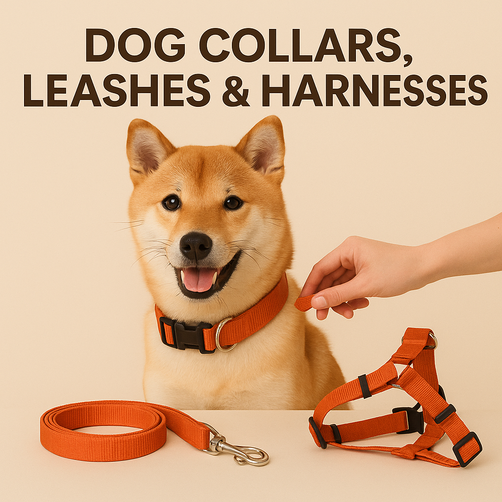Dog Collars, Leashes & Harnesses