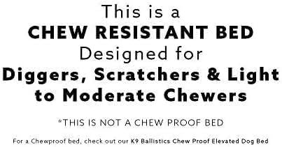 K9 Ballistics Tough Ripstop Dog Crate Pad - Durable & Machine Washable with Non-Skid Bottom and 120-Day Warranty, Fits 24" Wire Crates - X-Small, Blue Quartz