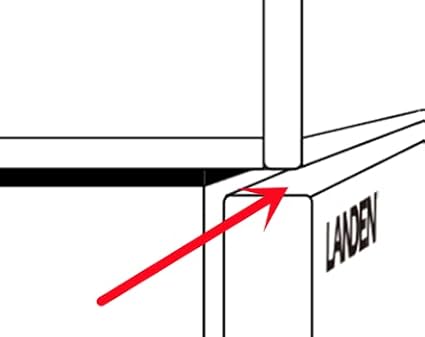 LANDEN Aquarium Wooden Stand and Cabinet for up to 72.2 Gal Tank, Fish Reptile Sea Salt WaterTank Stand, Nano Foam Leveling Mat Included, W47.2xD19.7xH31.5 in, Wooden Matte Black Painted(Stand Only)