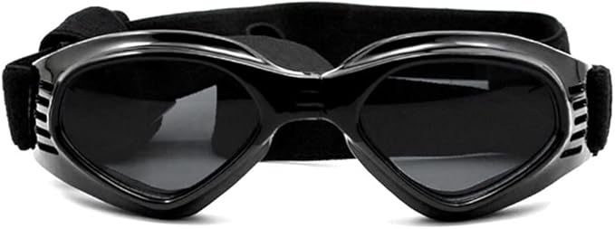 LECONPET Small Dog Sunglasses Waterproof Windproof UV Protection Pet Sunglasses Dog Goggles for Doggy Puppy Cat (Black)