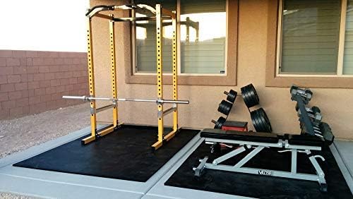 American Floor Mats - Heavy Duty Stall Tiles - Stable/Horse Tiles - Thick, Durable Rubber Flooring Solid Black 10' x 20' Set 3/4" Thick (50 Tiles Total)