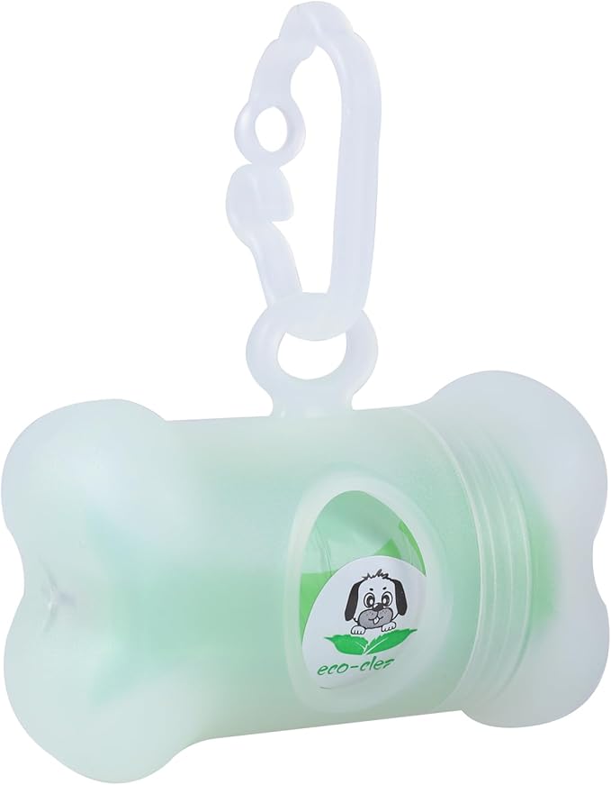 ECO-CLEAN 360 Count Dog Poop Bags with Dispenser, Leak-Proof, Unscented, 0.2 Ltr Capacity, Indoor/Outdoor Use