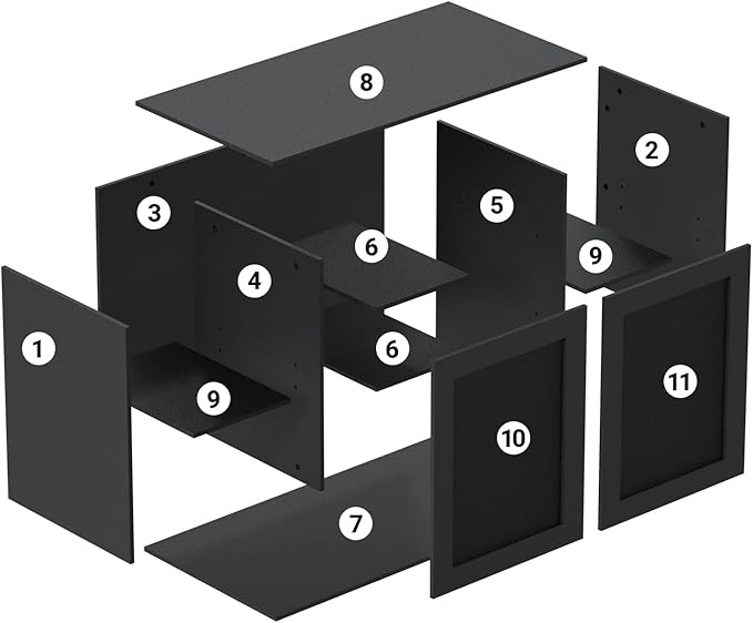 REPTI ZOO Reptile Aquarium Terrarium Wooden Stand and Cabinet with Adjustable Shelf for 48L x 18W inch Amphibian/Fish Sea Salt Water Tank Terrarium(Cabinet Only)