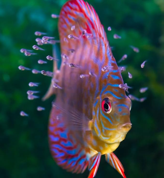 Aquatic Foods Inc. 6-Pack of Bloodworms, Brine Shrimp, Daphnia, Mysis Shrimp, Rotifers, Tubifex Powder & Bits for Freshwater Fish, Marines, Corals, Anemones, Baby Pond Fish…6 x SM Squeeze Bottles