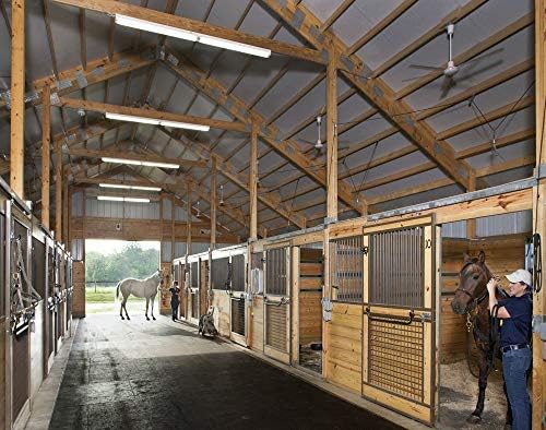 American Floor Mats - Heavy Duty Stall Tiles - Stable/Horse Tiles - Thick, Durable Rubber Flooring Solid Black 3/8" Thick Expansion Set