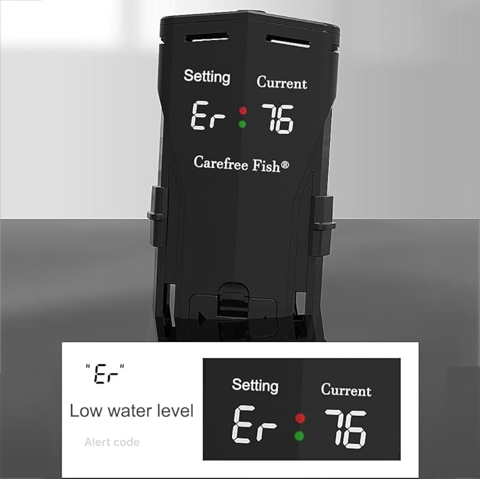 Carefree Fish 100/200/300/500/800W Paladin Aquarium Heater PTC Ceramics Heating Rod Digital LED Intelligent Leaving Water Automatically Stop Heating System for Freshwater and Saltwater No Cooking Fish