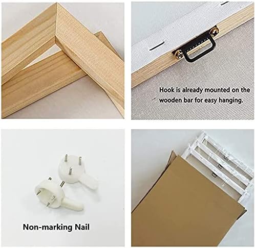 Yxbhhym Floral Canvas Wall Art White Flowers Wall Picturs Prints Pink Florals Artwork for Wall Décor Painting Poster for Bathroom Art Living Room Decor-Framed Wall Art -12x12inches x 4 pcs