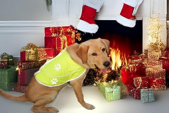 Dog Reflective Vest - Comfortable Jacket Safety Hunting, High Visibility for Dogs with Elastic Straps and Clasp Closure- Orange,X- Large