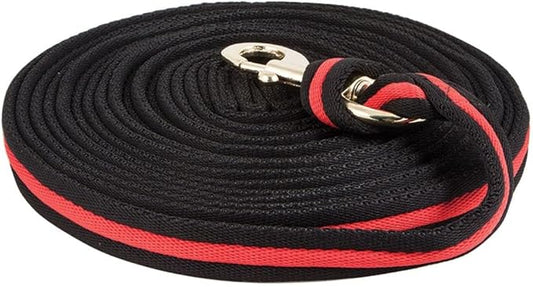 Dura-Tech Cushion Lunge Line for Horses | Stable Use & Horse Training | Horse Lunge Line with Snap | Durable Horse Lead Rope | 30 Foot Length | Replaceable Brass Snap