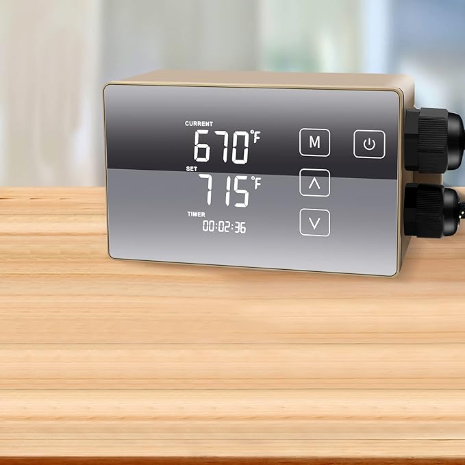 Digital LCD Temperature Controller, User-Friendly Operation, Gloden, 110V, HTHC04G-US-PID