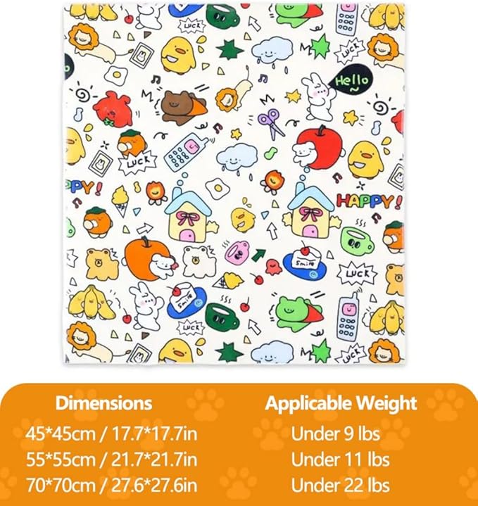 Magic Cat Wrap for Cutting Nails & Grooming, Self Adherent Fabric Wrap for Cats, Multi Functional Pet Grooming Towel Blanket, Wrap Snug and Groom for Cats, 21.7in, Under 11 Ibs