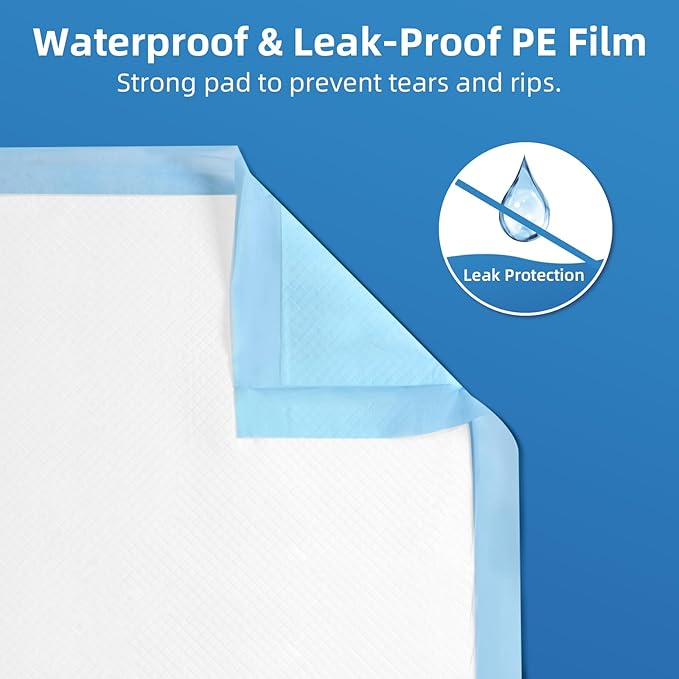 Bed Pads NO Adhesive Strip 30"x36" Thicken Elderly Adults Incontinence Underpads Disposable,Heavy Duty Absorbent Chucks Waterproof,XL Extra Large Puppy Pee Training Pad[25 Pads]
