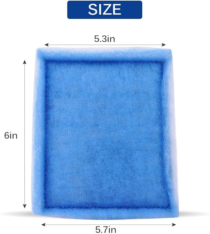 Fish Tank Filters, Aquarium Filter Cartridge Compatible with Rite-Size C & Fit for EZ-Change #3 20-40/30-60 Gallon Fish Tank Power Filter Replacement, 10PACK