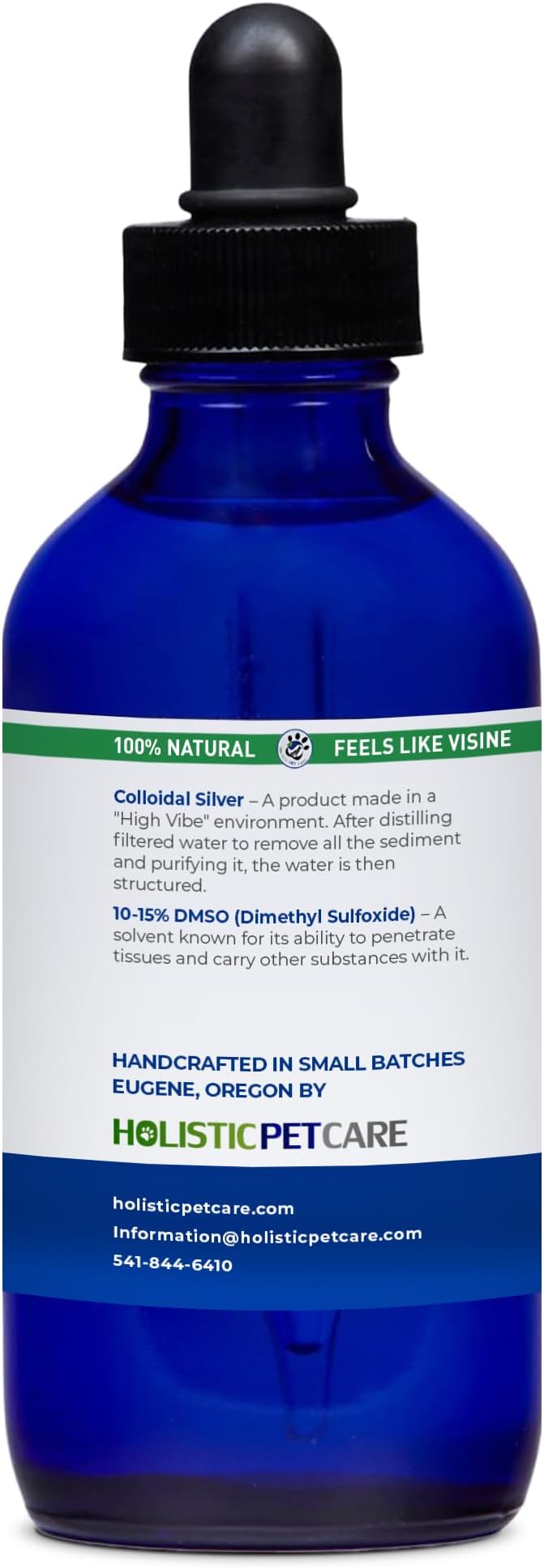 Eye Ulcer Drops - Colloidal Silver with DMSO Eye Drops for Dogs & Cat Eye Infections & Irritations - Eye Care Solution Reduces Cataracts - All Natural Pet Eye Health Care (4 oz)